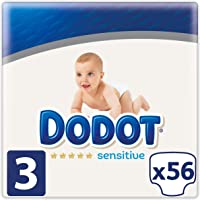 Los mejores  - Dodot Sensitive - Pañales Talla 3- 56 Pañales- 6 a 10 kg